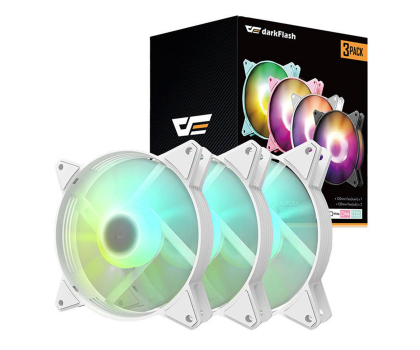 Wentylator do komputera DarkFlash C6 White Triple Pack 3x120mm